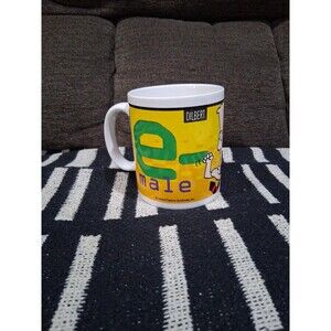 Vintage Mug, Dilbert " e-male" Office Humor Scott Adams Pumped & Ready to Send